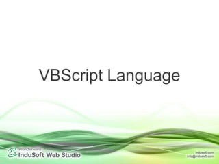 VBScript Language
 