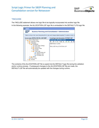 Script logic primer-bpc_nw | PDF
