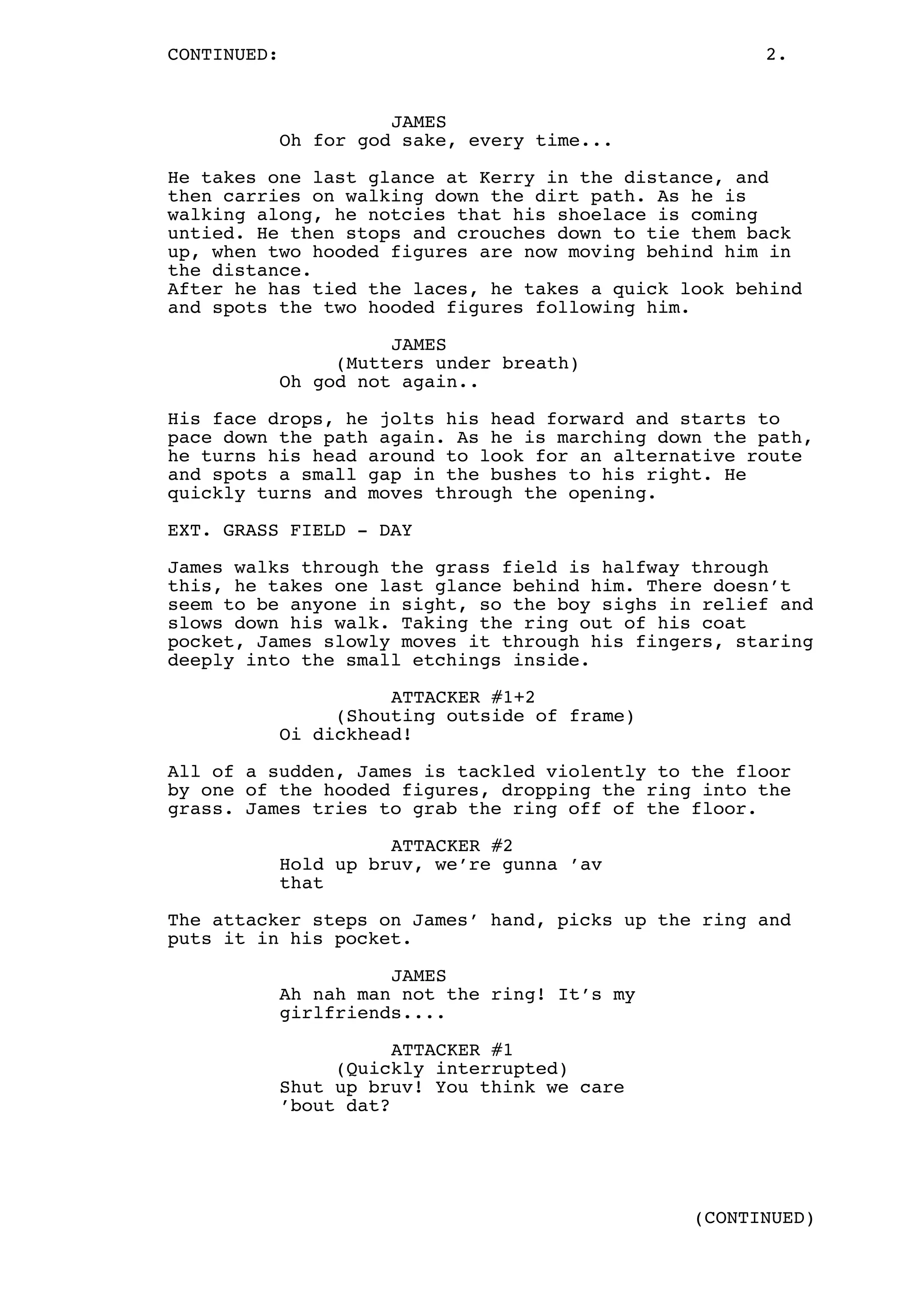 Short Film Script - Draft 1 | PDF