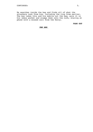 Short Film Script - Draft 1 | PDF