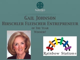 Gail Johnson
Hirschler Fleischer Entrepreneur
            of The Year
             Winner!
 