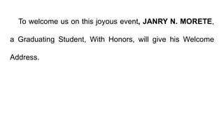 SCRIPT VIRTUAL 14TH GRADUATION, 6TH COMPLETION AND RECOGNITION RITES OF ...