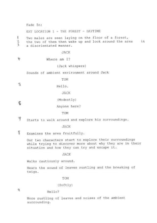 Script with shots from shooting script