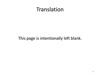 Translation



This page is intentionally left blank.




                                         14
 