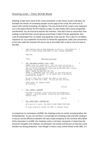 Scriptwriting assignment | PDF