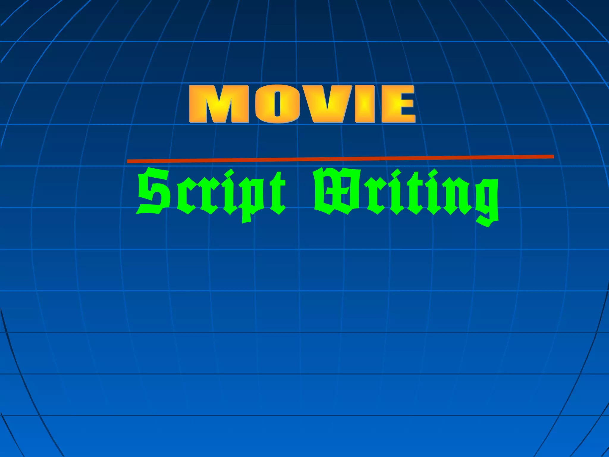 Script writing ppt