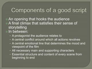 A Good Script Script Writing: Introduction | PPTX