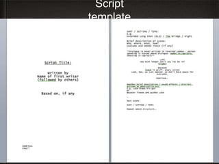 Script writing & story board (Grade 10 Movie Project - Class work) | PPTX