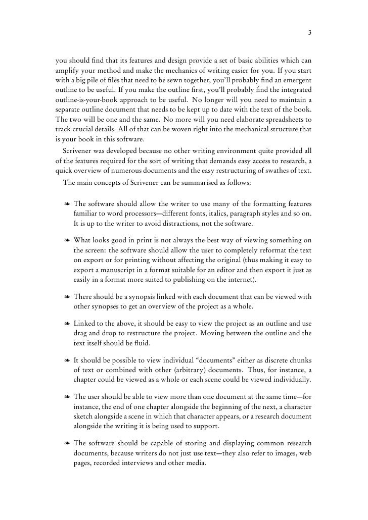 Scrivener 3.0.1