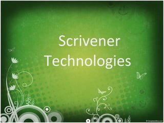 Scrivener   Technologies   