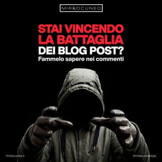 Scrivere blog post da killer