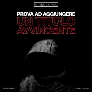 Scrivere blog post da killer