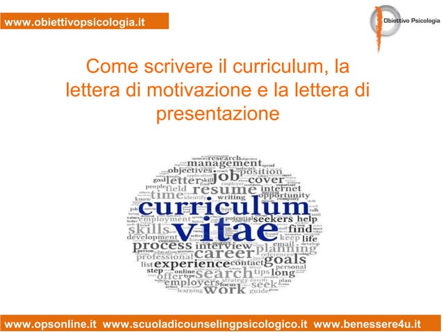 Presentazione Cv Cosa Scrivere Webinar | Come scrivere il proprio curriculum vitae, la lettera di