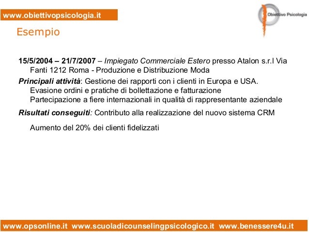 Webinar Come Scrivere Il Proprio Curriculum Vitae La