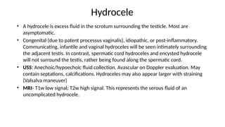 Hydrocleses Discussion of the differential and radiological diagnosis of 60year old ...