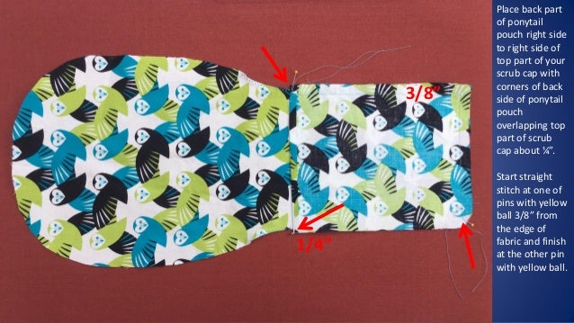 Scrub Cap For Long Hair Printable Pattern And Diy Tutorial