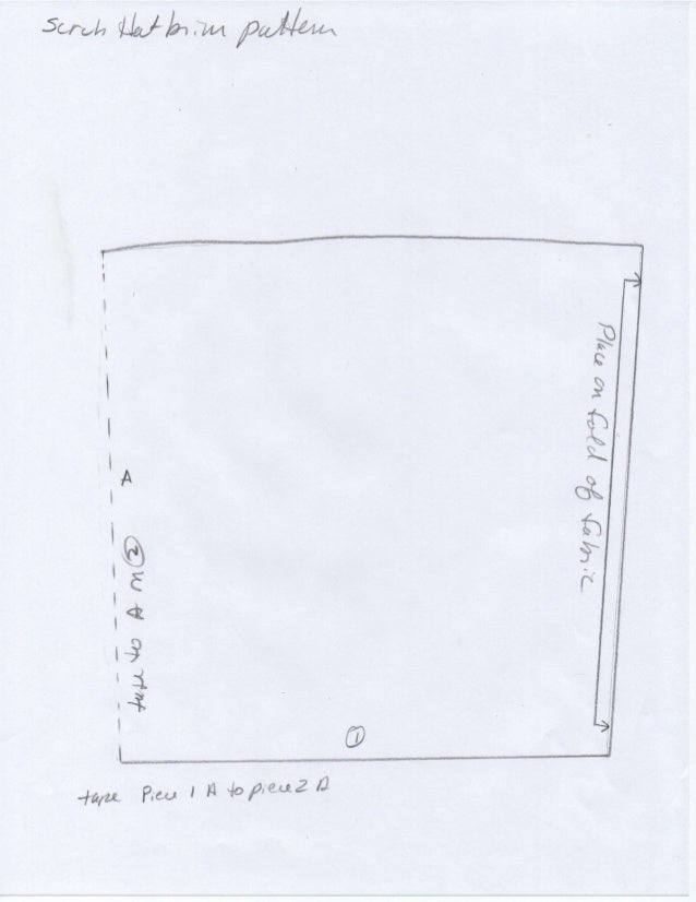 Scrub hat pattern