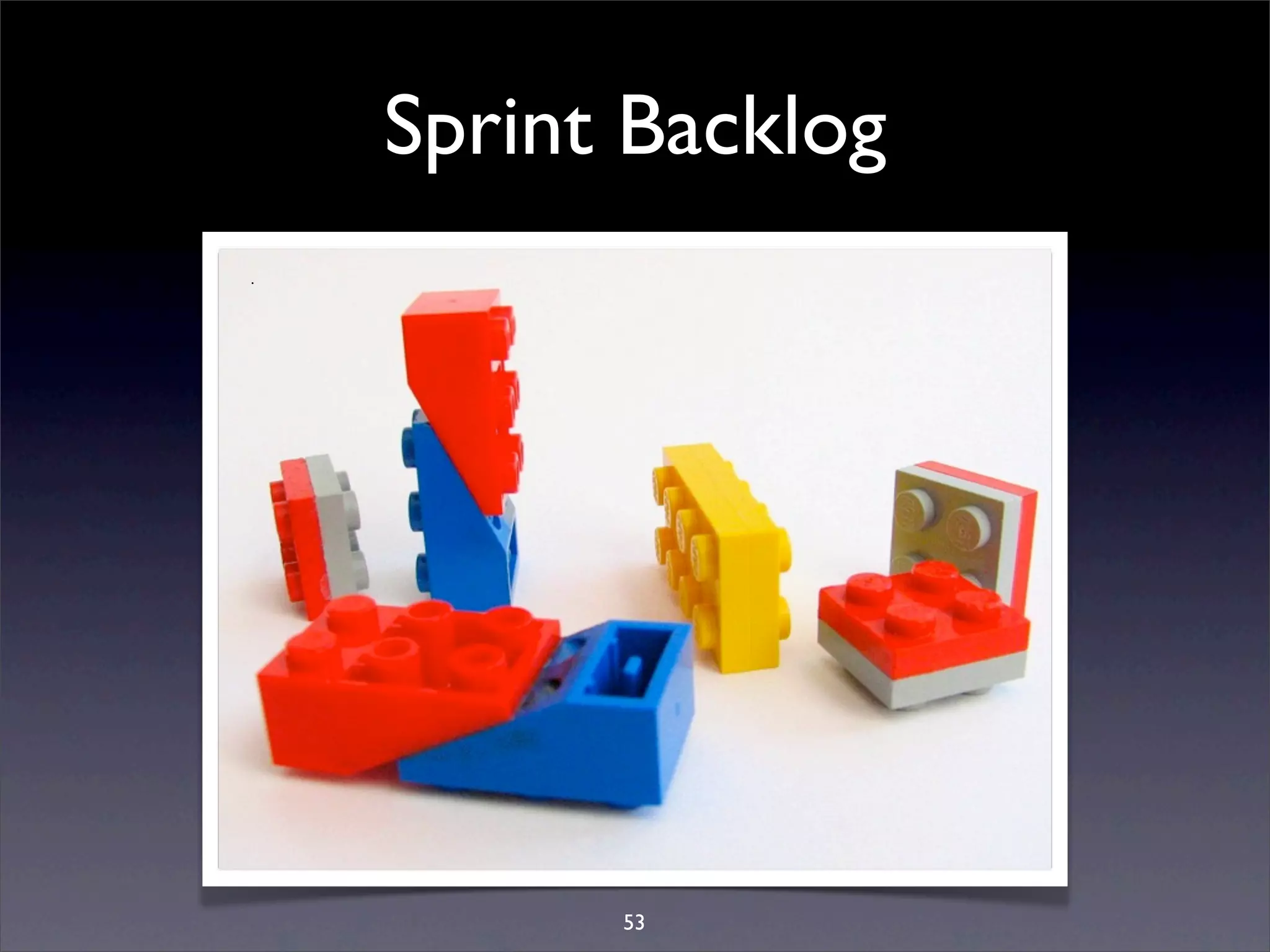 Sprint Backlog




      53
 