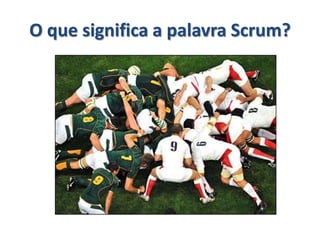 O que é o Scrum?É um processo ágil de gerenciamento de projetos;Pequenas equipes;Fornece incrementos de software freqüentemente (FeedBack contínuo);Suportar, de forma simples e ágil, as alterações e modificações (técnicas e regras de negócio);Framework fácil de entender e difícil de aplicar.