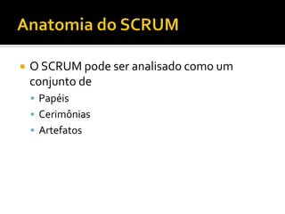 Anatomia do SCRUMPapéisAdministrador de Rede