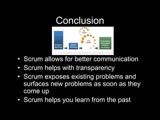 Common pitfalls<br />Mini-waterfalls in each sprint<br />Making changes to the process before trying it out<br />ScrumMast...