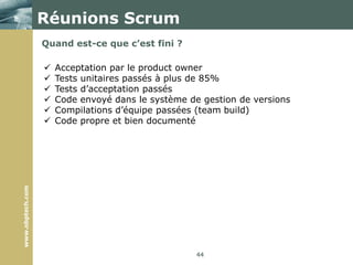 ScrumHistoriqueInspiré par uneapprochedéveloppée en 1986 par H. Takeuchiiet II.. Nonaka