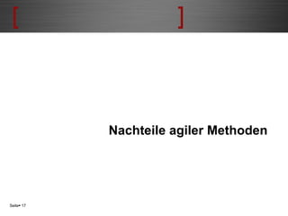 Nachteile agiler Methoden Seite    
