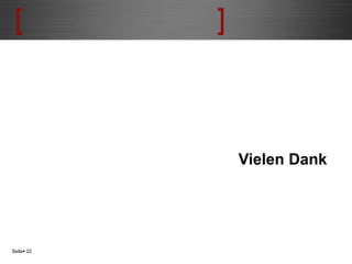 Vielen Dank Seite    