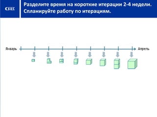 Разделите время на короткие итерации 2-4 недели.
Спланируйте работу по итерациям.

 
