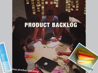 PRODUCT BACKLOG
Sexy product backlog
Requirements
 