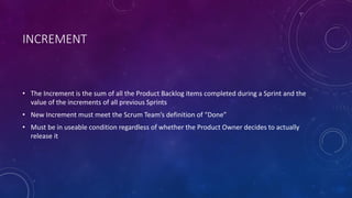 Scrum Program Increment Scrum at a Glance | PDF