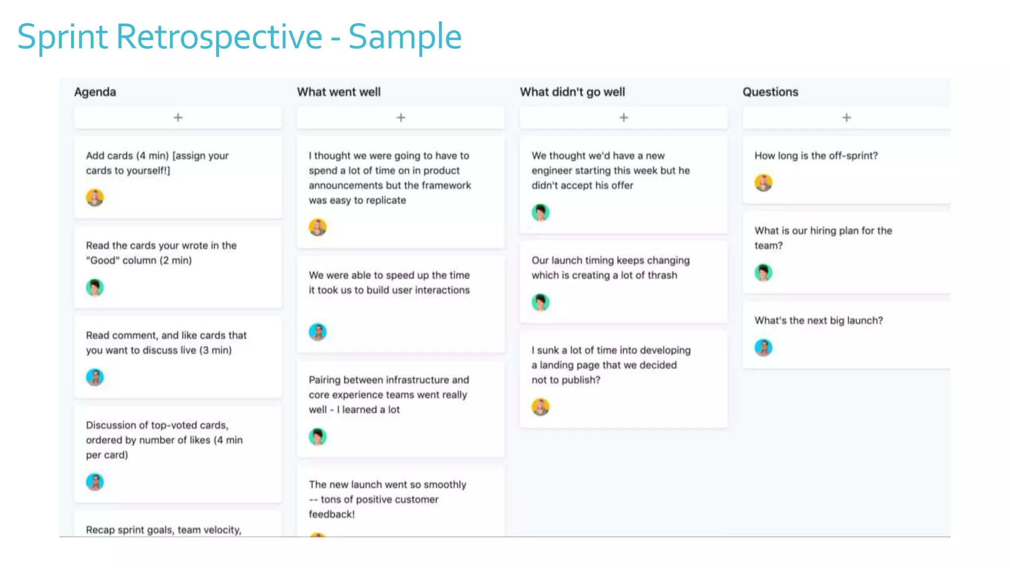 Sprint Retrospective -Sample
 