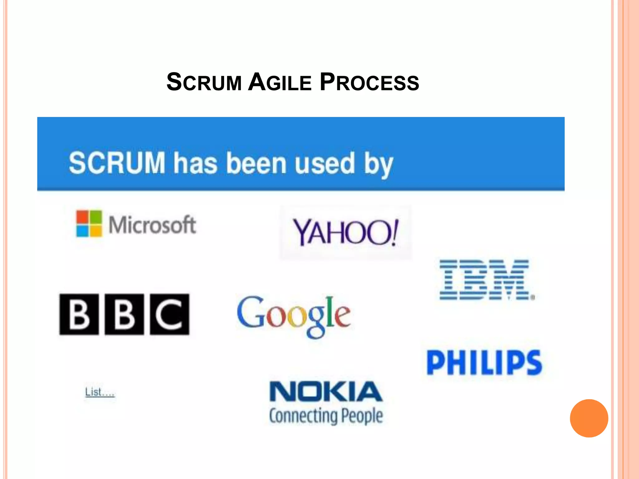 SCRUM AGILE PROCESS