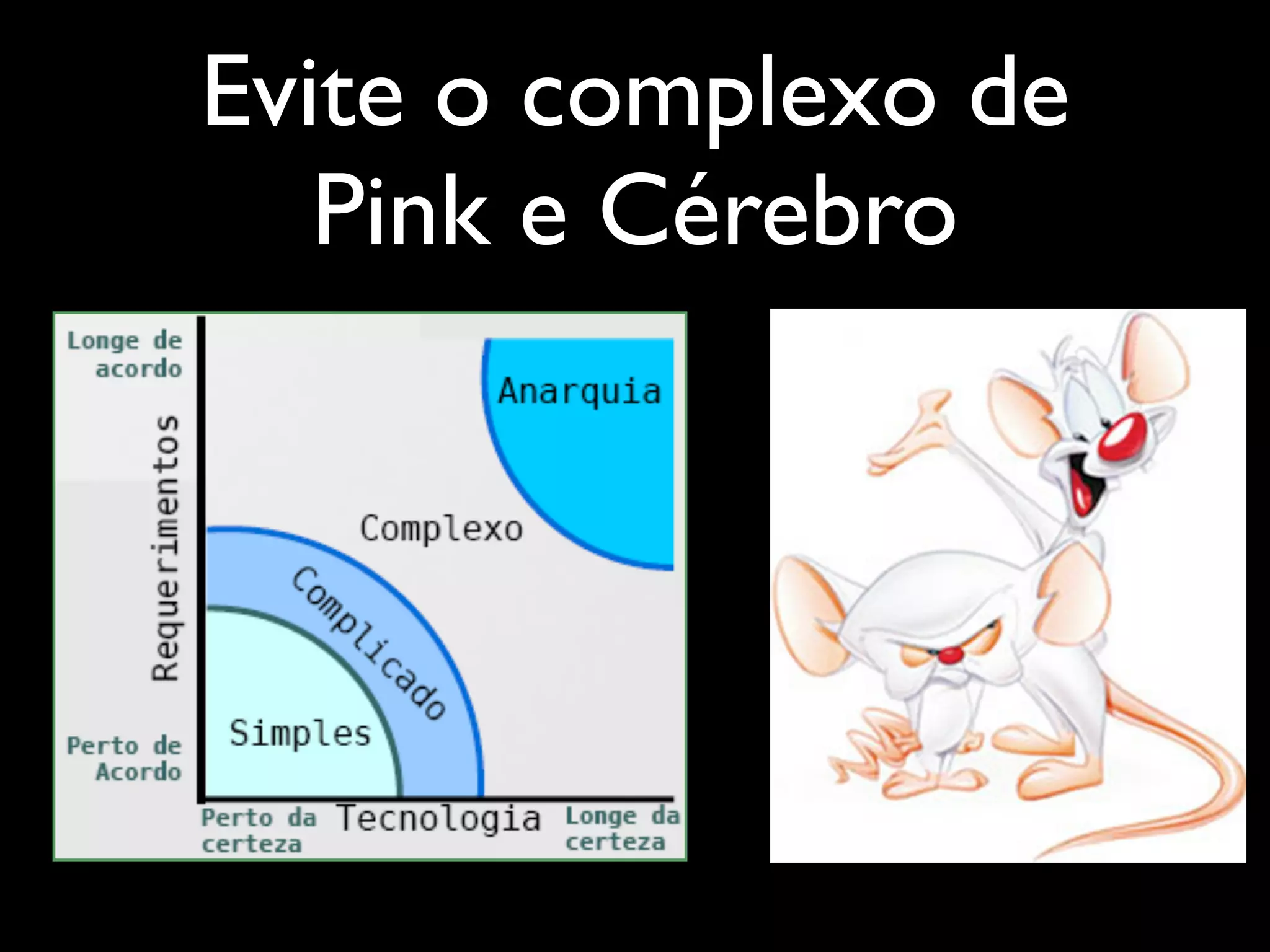 Evite o complexo de
   Pink e Cérebro
 