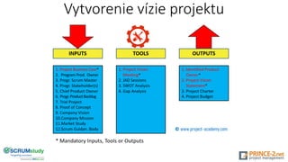 Vytvorenie vízie projektu
 