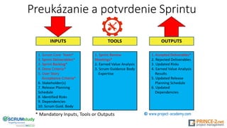 Preukázanie a potvrdenie Sprintu
 
