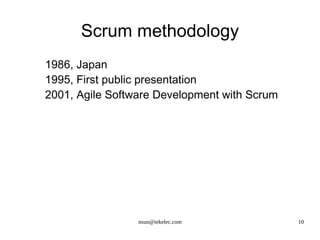 Scrum methodology 