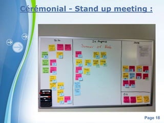 Cérémonial - Stand up meeting : 
Powerpoint Templates 
Page 18 
 