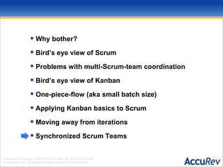 Scrum Without IterationsDoneRetrospectiveIteration ReviewBacklog groomingStory estimationChoose storiesTrailing 4 week burnupTrailing 4 week velocityTrust & negotiation