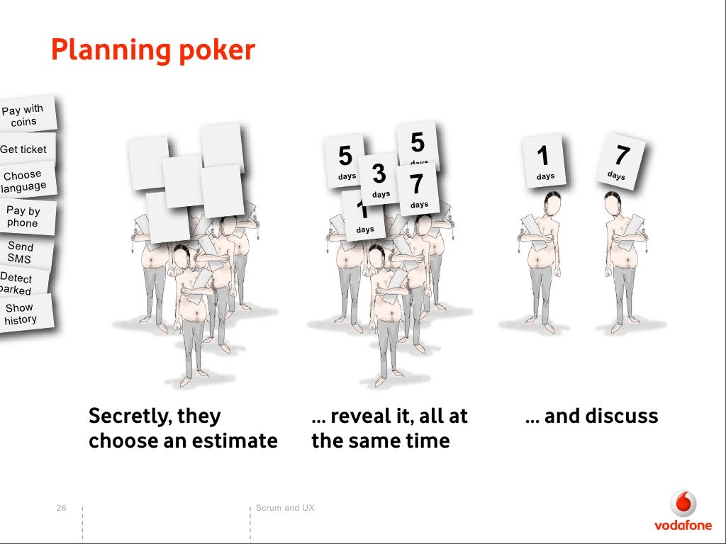 Planning poker Pay with coins