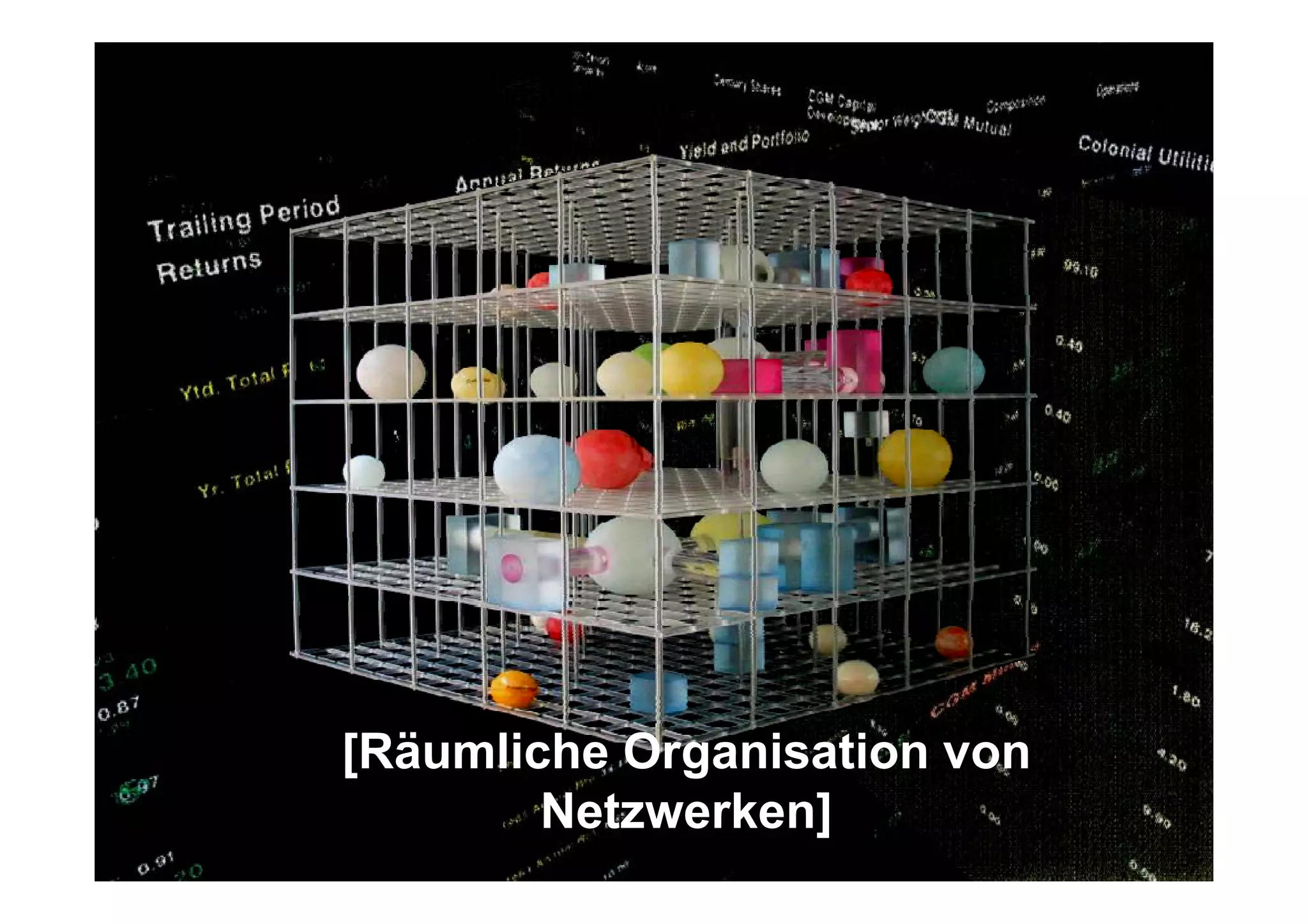 [
[Räumliche Organisation von
             g
        Netzwerken]
 