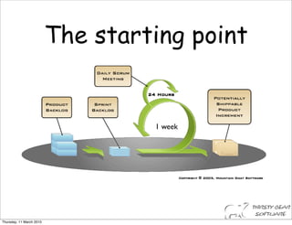 The starting point


                                   1 week




Thursday, 11 March 2010
 