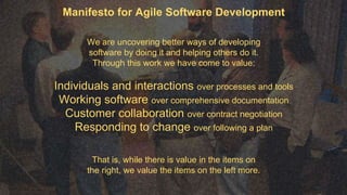 Agile Manifesto
Welcome changing requirements, even late in development. Agile processes
harness change for the customer's...