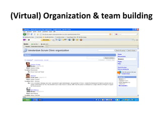 (Virtual) Organization & team building 