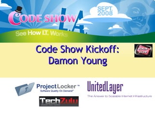 Code Show Kickoff: Damon Young 