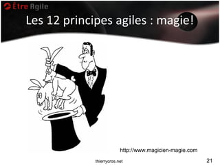 Les 12 principes agiles : magie!




                          http://www.magicien-magie.com
             thierrycros.net                              21
 