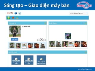 www.hyperlogy.com
Sáng tạo – Giao diện máy bàn
 