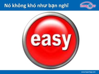 www.hyperlogy.com
Nó không khó như bạn nghĩ
 