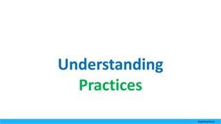 Understanding
Practices
#AgilitybyChoice
 