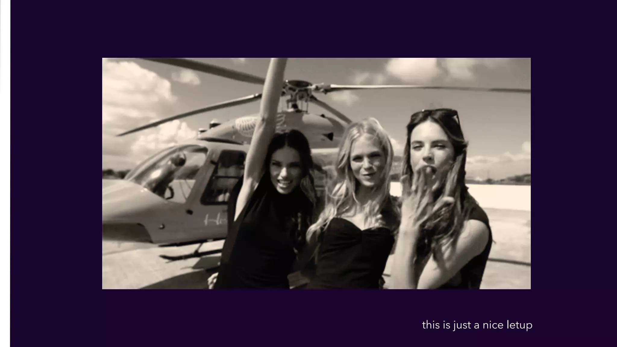 this is just a nice letup
 